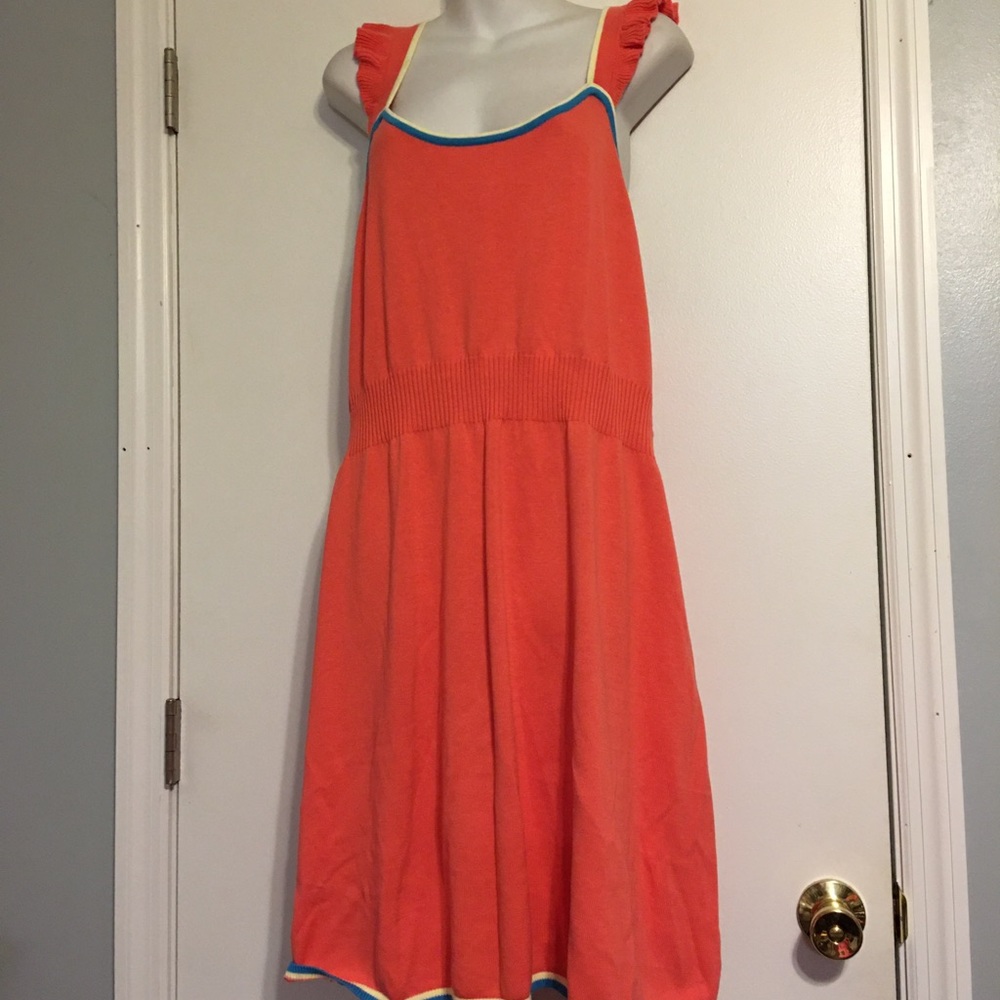 ModCloth coral tank style top with ribbed waist